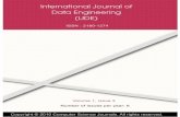 International Journal of Data€¦ · International Journal of Data Engineering (IJDE) Volume 1, Issue 2, 2010 Edited By Computer Science Journals . International Journal of Data