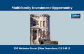 Hayes Valley / Alamo Square Multifamily Investment Opportunity · Executive Summary OFFERING Colliers International is pleased to present the opportunity to acquire 737-741 Webster