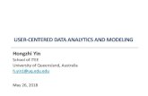 USER-CENTERED DATA ANALYTICS AND My General Research â€¢Data Mining â€¢KDD, ICDM, WSDM, TKDD and TKDE