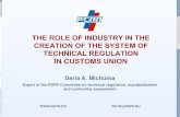 Expert of the RSPP Committee on technical regulation ... · RUSSIAN UNION OF MANUFACTURERS AND ENTERPRNEURS RSPP units over 100 sectoral and regional associations representing key