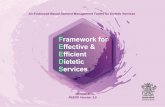 Framework for Effective & Efficient Dietetic Services · 2017-07-31 · Framework for Effective & Efficient . Dietetic . Services . An Evidenced-Based Demand Management Toolkit for