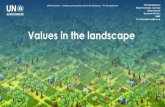UN Environment Tim Christophersen Head, …...Values in the landscape UN Environment –Creating and measuring value in the landscape –Tim Christophersen 1 Tim Christophersen Head,