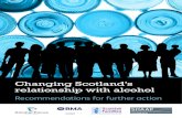 Changing Scotland’s relationship with alcohol...Changing Scotland’s Relationship with Alcohol. Recommendations: Reduced Consumption Price ü Implement a 50p minimum unit price