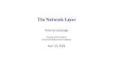 The Network Layer - USI Informatics · The Network Layer Antonio Carzaniga Faculty of Informatics Università della Svizzera italiana April 22, 2020. Outline Basic network-layer architecture