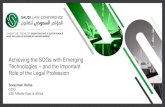 Achieving the SDGs with Emerging Technologies and the ...exicon.website/uploads/editor/Saudi_law_conference_2019/Presentat… · (student experience-focused, self-directed learning