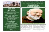 St. Clare of Montefalco Parish · ST. CLARE OF MONTEFALCO PAGE 5 September 23, 2018 El 25 de agosto, El Santo Padre Francisco hizo una visita a los capuchinos en Dublín, Irlanda
