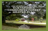 City of Jefferson, Georgia SUSTAINABLE COMMUNITY FOREST MASTER … · 2019-01-30 · City of Jefferson, Georgia SUSTAINABLE COMMUNITY FOREST MASTER PLAN Version 1.0 August 31, 2010