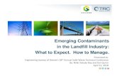 Emerging Contaminants in the Landfill Industry: What to ... New Hampshire (NH) 2016 GW Y 0.07 0.07 N