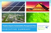 EXECUTIVE SUMMARY - Virginia · the summer of 2016. The development process included six phases: 1. Stakeholder engagement and information gathering 2. Articulation of a sustainability