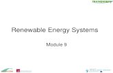 Renewable Energy Systems - Tipperary Energy Agency€¦ · Renewable Energy Systems Module 9 • Contents –Introduction –Module 9.1 Solar Thermal Water Heating Systems –Module