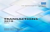 TRANSACTIONS - Institution of Engineers, Sri Lanka · TRANSACTIONS 2018 PART A. 1 “To promote the acquisition and interchange of technical knowledge, advance the science and practice