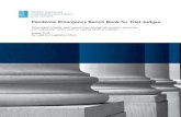 Pandemic Emergency Bench Book for Trial Judges€¦ · Pandemic Emergency Bench Book for Trial Judges What judicial officials might expect when dealing with isolation, quarantine