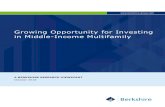 Growing Opportunity for Investing in Middle …...2 Growing Opportunity for Investing in Middle-Income Multifamily A BERKSHIRE RESEARCH VIEWPOINT October 2018 EXECUTIVE SUMMARY Acute