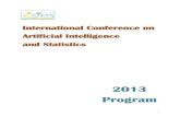 International Conference on Artificial Intelligence …aistats/program.pdfSixteenth International Conference on Artificial Intelligence and Statistics Monday, April 29 0730 Breakfast