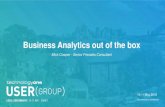 Business Analytics out of the box - TechnologyOne · Business Analytics out of the box Mick Cowper ... Integration Demonstration Preconfigured dashboards. Business Analytics Next