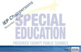 IEP Chairpersons - FCPS · The IEP team use the IEP Team Eligibility Report for Specific Learning Disability found on FormFinder when determining eligibility. The completed SE 4 Student