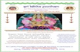 Sri Lalitha Peetham...2018/10/09  · Asthami – Purvaashadha 7:00 PM – Sri Lalitha Sahasranamam, Sri Durga Devi Sweet Rava Pongal Archana, Harathi, Prasada Viniyogam 10/17/2018