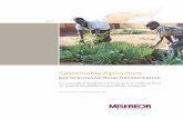 Sustainable Agriculture - MISEREOR · well-known ‘green revolution’ with its capital-intensive approach of using high-yielding varieties, synthetic fertilisers as well as chemicals