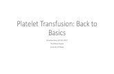 Platelet Transfusion: Back to Basicstransfusionontario.org/.../4/2019/04/Back-to-basics-platelets-Dr.-Mac… · Prophylactic Platelet Transfusion •Hypoproliferative thrombocytopenia
