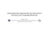 20080721-Latent Semantic Approaches for Information Retrieval …140.122.185.120/Courses/Speech Recognition/lectures2009... · 2009-03-18 · Handbook of Latent Semantic Analysis,