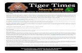 Tiger Times · Principal: Ms. Jillian Lewis - Head Teacher: Ms. Jennifer Delvecchio - Admin Assistant: Mrs. Giannina Rakic March 2020 Tiger Times Brentwood Park Elementary 1455 Delta