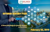 INTERIM BUDGET FY20 - Nalanda Securities · INTERIM BUDGET INTERIM BUDGET FY20FY20 February 02, 2019February 02, 2019 ... in consumer durable industry are Havells India and Voltas.
