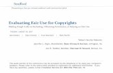 Evaluating Fair Use for ... 2017/08/29 ¢  pictures and other audiovisual works, to perform the copyrighted
