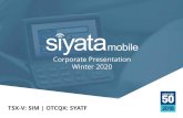 Corporate Presentation Winter 2020 - Siyata Mobile...This presentation contains confidential and proprietary information and is the sole property of Siyata Mobile (the “Company”).