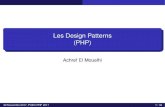 Les Design Patterns (PHP) · Les design patterns : creation´ Factory Semantique´ Problematique et solution´ On veut automatiser par exemple l’instanciation d’une classe (creation