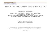 BRAIN INJURY AUSTRALIA · Brain Injury Australia 2010-11 Policy Paper – People with an ABI and the Criminal Justice System July, 2011 . 4. B R A I N I N J U R Y A U S T R A L I