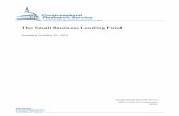 The Small Business Lending Fund · 2019-10-25 · The Small Business Lending Fund Congressional Research Service to two years. During the 113th Congress, H.R. 2474, the Community