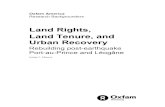 Land Rights Land Tenure and Urban Recovery 7.30.12-ED · 5 Land rights, land tenure, and urban recovery Footer (odd pages) Author information and acknowledgments Harley F. Etienne