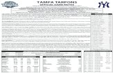 TAMPA TARPONS€¦ · TAMPA TARPONS OFFICIAL GAME NOTES George M. Steinbrenner Field • One Steinbrenner Drive • Tampa, FL 33614 Phone: (813) 875-7753 • E-Mail: Tarpons PR@TarponsBaseball.com