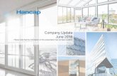 Company Update June 2016 - Hancap · Company Update June 2016 Please note that the information in this presentation has not been audited. Dedicated fenestration- and facade group