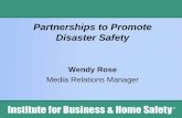 Partnerships to Promote Disaster Safetylightning.org/wp-content/uploads/2014/12/07_Presentation-IBHS-W_R… · IIHS Crashes Cars IBHS Crashes Structures. Scope of Work 9Research,