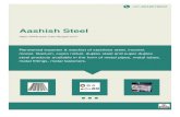 Aashish Steel - pipe-tube-flanges.com · Established in the year 1984, Aashish Steel is one of the leading stockists and exporters of industrial flanges, titanium sheets, nickel fittings,