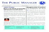 THE PUBLIC MANAGER - cesboard.gov.ph Documents/Public Manager/2015… · CESB Executive Director Maria Anthonette C. Velasco ‐ ... CES News 3rd Quarter 2015 5 THE PUBLIC MANAGER