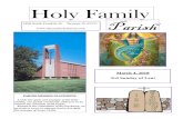 Holy Family...2400 South Franklin St. Decatur, IL 62521  Holy Family Parish March 4, 2018 3rd Sunday of Lent PARISH MISSION STATEMENT