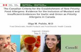 Canadian Criteria New Allergens in Canada - FFIGSffigs.org/2010/Criteria for New Allergens,Ingersoll May 5,2010 OP... · Allergen Labelling Regulation Background ... Marion Zarkadas