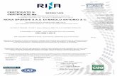 CERTIFICATO N. 30200/14/S NOVA SPURGHI S.A.S. DI MAIOLO … · 2018-03-13 · it is hereby certified that the quality management system of iaf:39 30200/14/s nova spurghi s.a.s. di