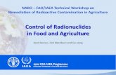 Control of Radionuclides in Food and AgricultureControl of Radionuclides in Food and Agriculture Gerd Dercon, Carl Blackburn and Qu Liang NARO – FAO/IAEA Technical Workshop on Remediation