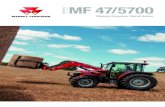 MF 47/5700 - Massey Ferguson · MF 4707 Proven power, perfect package Renowned for compact, proven power and fuel efficient reliability, a 3.3-litre AGCO POWER three-cylinder engine