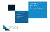 HIV Self-Testing in South Africa The current landscape Self-Testing in SA... · 2017-04-12 · Scale-Up of HIV Testing Services Source: WHO 2015; WHO 2016 From 2005 – 2015, there