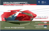HEALTH EMERGENCΥ MANAGEMENT IN THE EU - THE OF … · HEALTH EMERGENCΥ MANAGEMENT IN THE EU - THE ROLE OF NATIONAL HEALTH OPERATIONS CENTERS May 9-10 Pentelikon Hotel KIFISSIA -