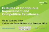 Cultures of Continuous Improvement and Competitive Excellence€¦ · Cultures of Continuous Improvement and Competitive Excellence Wade Gilbert, PhD California State University,