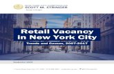 Retail Vacancy in New York City - Office of the ......6 Retail Vacancy in New York City: Trends and Causes, 2007-2017 Introduction Concerns about the state of retail in New York City