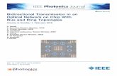 Bidirectional Transmission in an Optical Network on Chip With Bus and Ring Topologies · 2019-12-13 · Bidirectional Transmission in an Optical Network on Chip With Bus and Ring