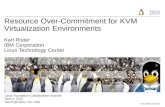 Resource Over-Commitment for KVM Virtualization Environments · Virtualization over-commitment overview • Virtualization over-commitment is using the virtualization technology (hypervisor)
