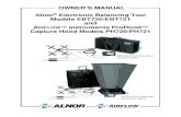 Alnor Electronic Balancing Tool Models EBT720/EBT721 and … · 2020-03-13 · iii About This Manual This manual explains how to set up, operate and maintain the Alnor EBT720/EBT721