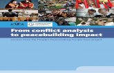 From Conflict Analysis to Peacebuilding Impact from the PPP...ii from conflict analysis to peacebuilding impact key messages 1. conflict analysis should be at the heart of international